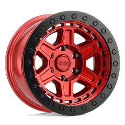 Alufelge BR RENO 17X9 5X127 +0 71 CNDY RED BLK CANDY RED W/ BLACK RING & BOLTS