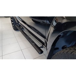 Misutonida Schwellerrohre - mit Kunststoff Trittauflage, oval - schwarz - Volkswagen Amarok D/C 10-