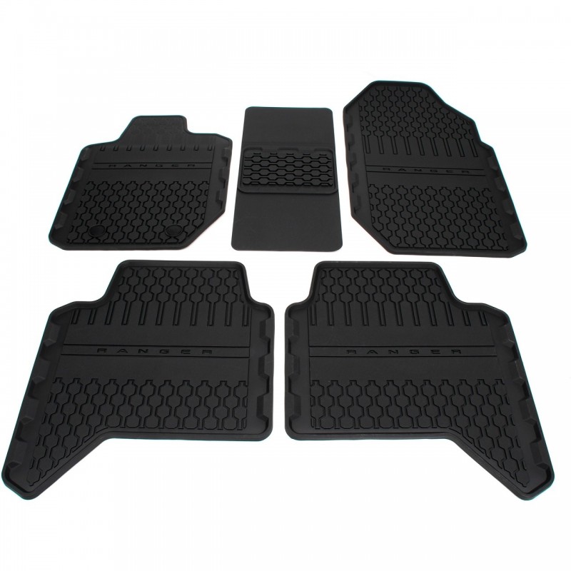 OMAC Gummi Fußmatten kompatibel mit Ford Ranger TKE 2011-2024 TPE  Automatten : : Auto & Motorrad