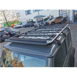 Dachträger NAVIS Suzuki Jimny GJ flach Alu schwarz optional mit Reling by  horntools Offroad 4x4 Dachzelt Zubehör