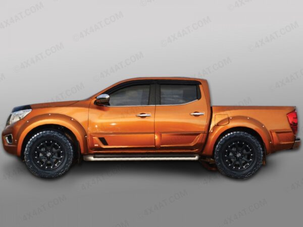 Kotflügelverbreiterung schwarz grau matt Nissan Navara NP300 EURO5