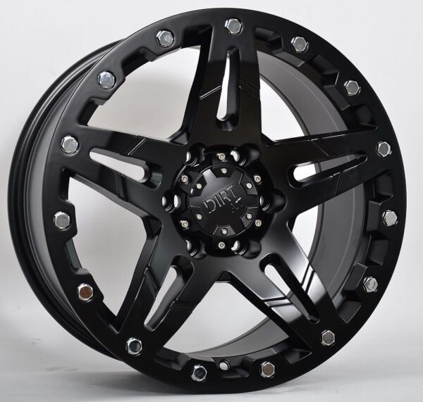 Dirt D66 schwarz Alufelge 18" Nissan Navara NP300