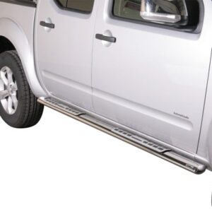 Misutonida Schwellerrohre - mit Design Trittauflage, oval - Nissan Navara D/C 10-
