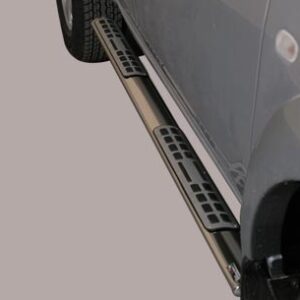Misutonida Schwellerrohre - mit Design Trittauflage, oval - Mitsubishi L200 D/C 10-14