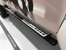 Misutonida Schwellerrohre - mit Design Trittauflage, oval - schwarz - Volkswagen Amarok D/C 10-