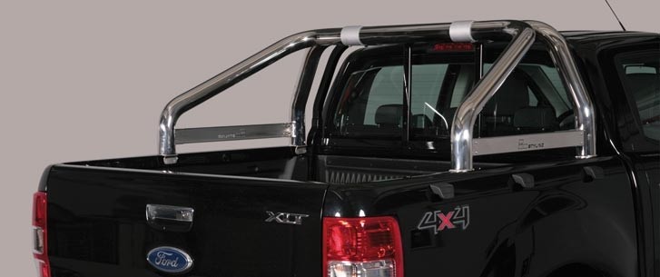 Misutonida Überrollbügel-Roll Bar-chrome- einfach, 76 mm Ford Ranger Bj. 2012-2016, 2016-