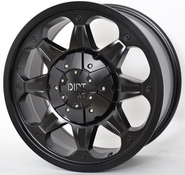 Dirt D27 Alufelge 17" Jeep Wrangler schwarz matt, ET20