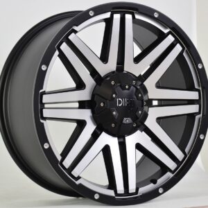 Dirt D68 schwarz matt/machined face ET25 Alufelge 20" TÜV Nissan, Renault, Mercedes