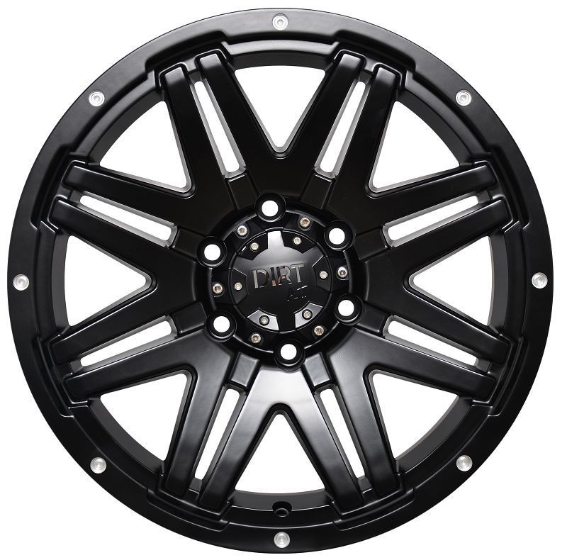 Dirt D68 schwarz matt Alufelge 20" ET25 Ford, Fiat, Toyota, Mitsubishi, Isuzu