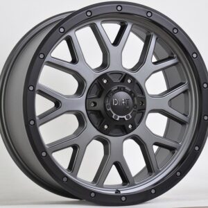 Dirt D69 grau matt/schwarz Alufelge 20" ET25 Ford, Fiat, Toyota, Mitsubishi, Isuzu