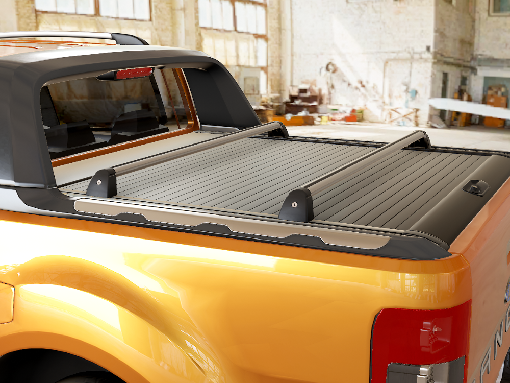 Querträger silber für Wildtrak, Aventura MTR Rollo – Ford 2012-2022, VW 2016-2020