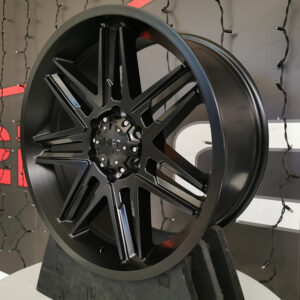 18" Dirt D62 schwarz Alufelge mit TÜV Navara NP300 X-Klasse Alaskan