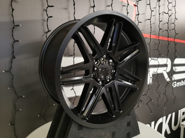 18" Dirt D62 schwarz Alufelge mit TÜV Navara NP300 X-Klasse Alaskan