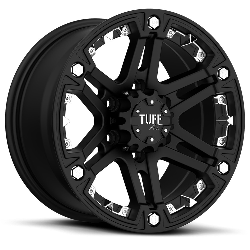 TUFF T01 Alufelge 18" schwarz/chrome Jeep Wrangler VW Amarok