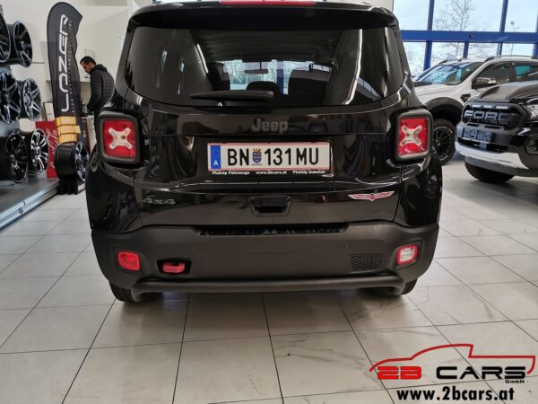 Stoßstange schwarz - Heckstoßstange Rammschutz hinten - schwarz Jeep Renegade