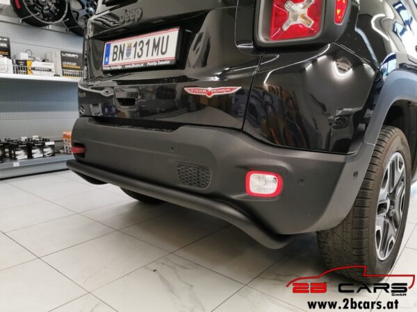 Stoßstange schwarz - Heckstoßstange Rammschutz hinten - schwarz Jeep Renegade