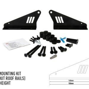Lazer Lamps Dach Montageset ohne Reling 67mm height