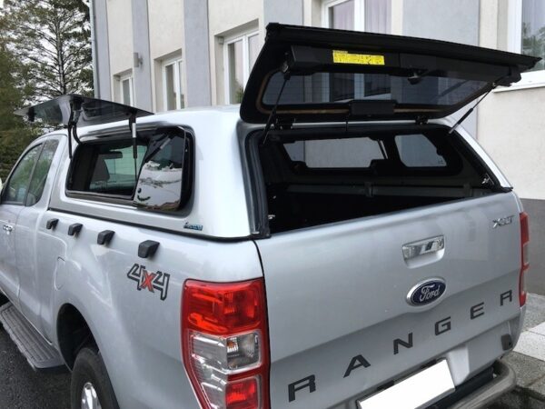 Hardtop Aeroklas mit Aufklappfenster-Zentralverriegelung- Ford Ranger Extracab/Supercab 2012-