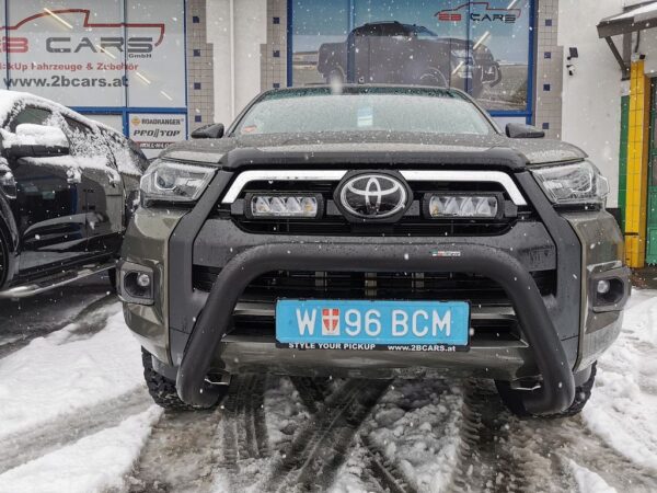 Rammschutz / Bullbar / Personenschutzbügel - schwarz -EU-Front Bar, 76 mm - Hilux 2020-