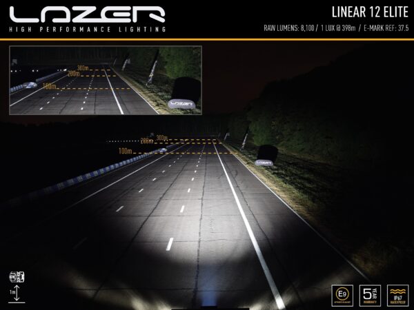 Lazer Lamps Linear-12 Elite LED Fernscheinwerfer - Breite Lichtverteilung