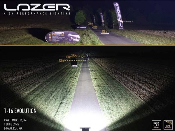 Lazer Lamps T16 Evolution LED Fernscheinwerfer - Breite Lichtverteilung