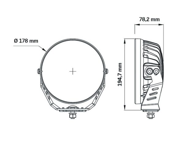 LED Fernscheinwerfer Serie Siberia NR 70W 9.600lm