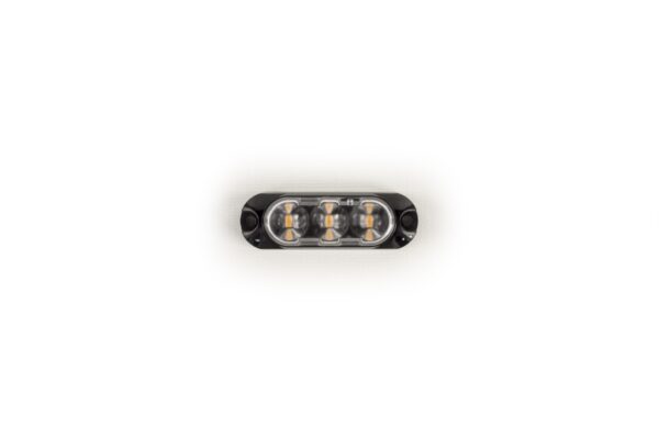 LED Blitzmodul Gecko 3 LED's gelb 11-30V, horizontal