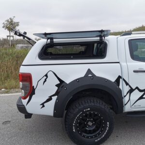 Aeroklas Stylish Hardtop - seitliche Aufklappfenster - Ford Ranger DK