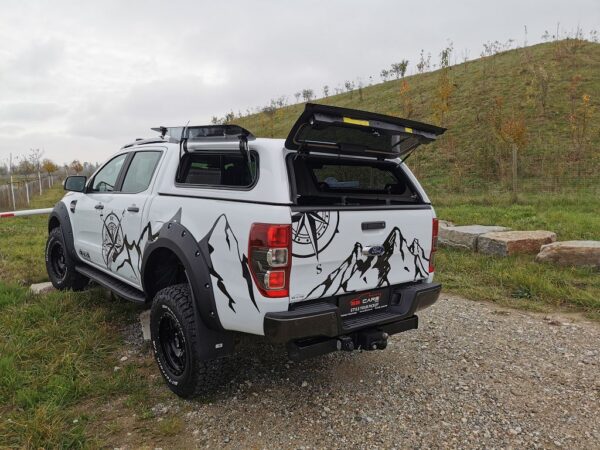 Aeroklas Stylish Hardtop - seitliche Aufklappfenster - Ford Ranger DK