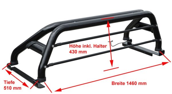 Atrco Rollbar / Überrollbügel schwarz Mitsubishi L200 / Fullback