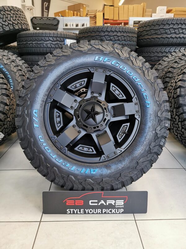 18" Aluräder Rockstar 285/65R18 BfGoodrich Ford Ranger 2019+ und Raptor 2018-2022