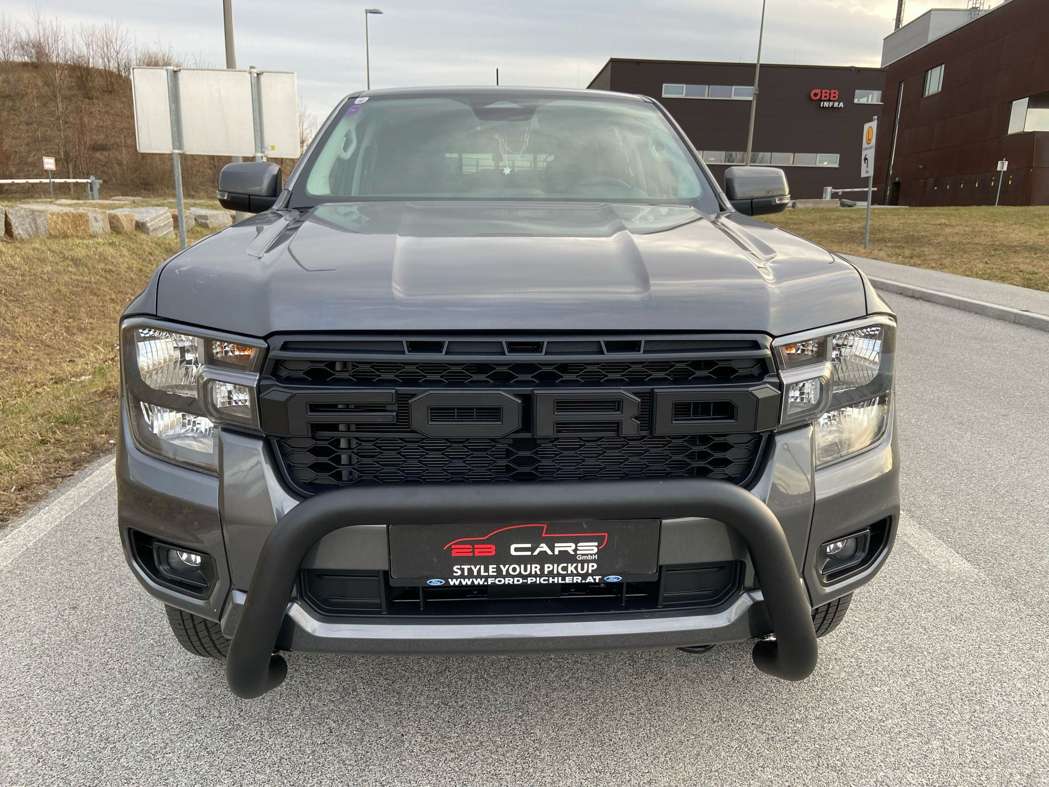 Rammschutz / Bullbar / Personnenschutzbügel- schwarz - Ford Ranger 2023-