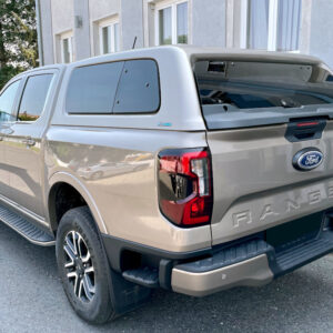 AEROKLAS Stylish Hardtop - mit Aufklappfenster rechts und Ausstellfenster links-Ford Ranger D/C-Ford Raptor 2023-