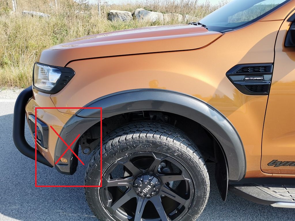 Kotflügelverbreiterung City Grau BJ9 Ford Ranger - ohne Spitz – Bild 3