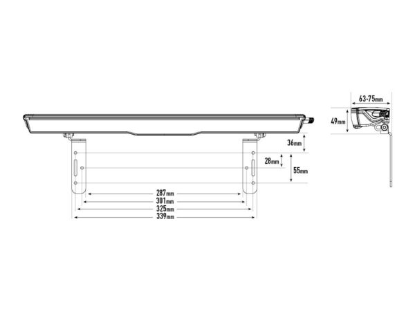 Lazer Lamps Nummernschildhalterung - Kennzeichenhalter - für Glide – Bild 2