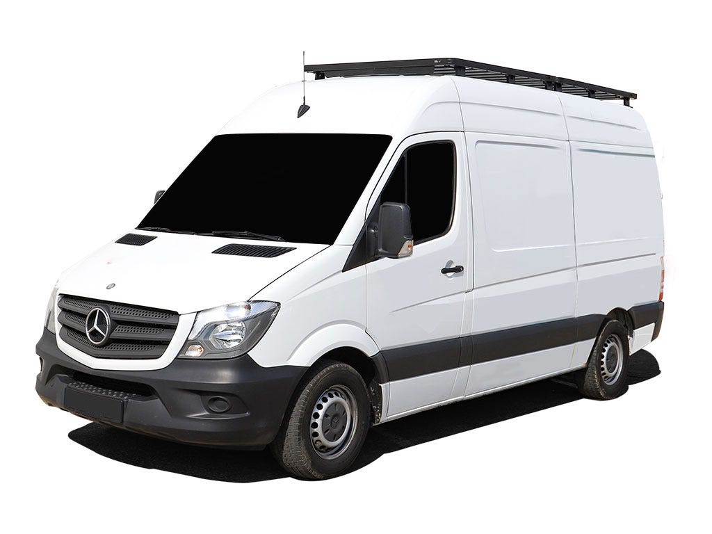 Mercedes-Benz Sprinter 2. Gen. / 3. Gen. 170in / L3 / LWB ohne OEM Schienen (2006 – Heute) Slimline II Dachträger Kit / Hoch