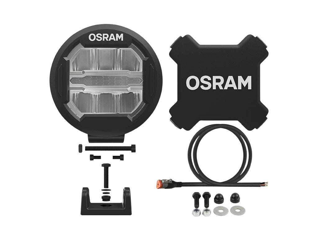 7in OSRAM LED Scheinwerfer rund MX180-CB / 12V / 24V / Kombilicht AND Halterungs Kit- von Front Runner