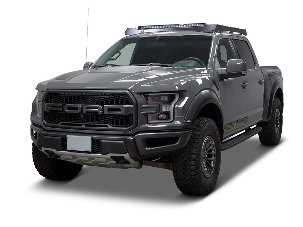 Ford F150 Crew Cab mit Schiebedach (2015 – 2020) Slimsport Dachträger 40in Zusatzscheinwerfer Windschutzverkleidung – von Front Runner