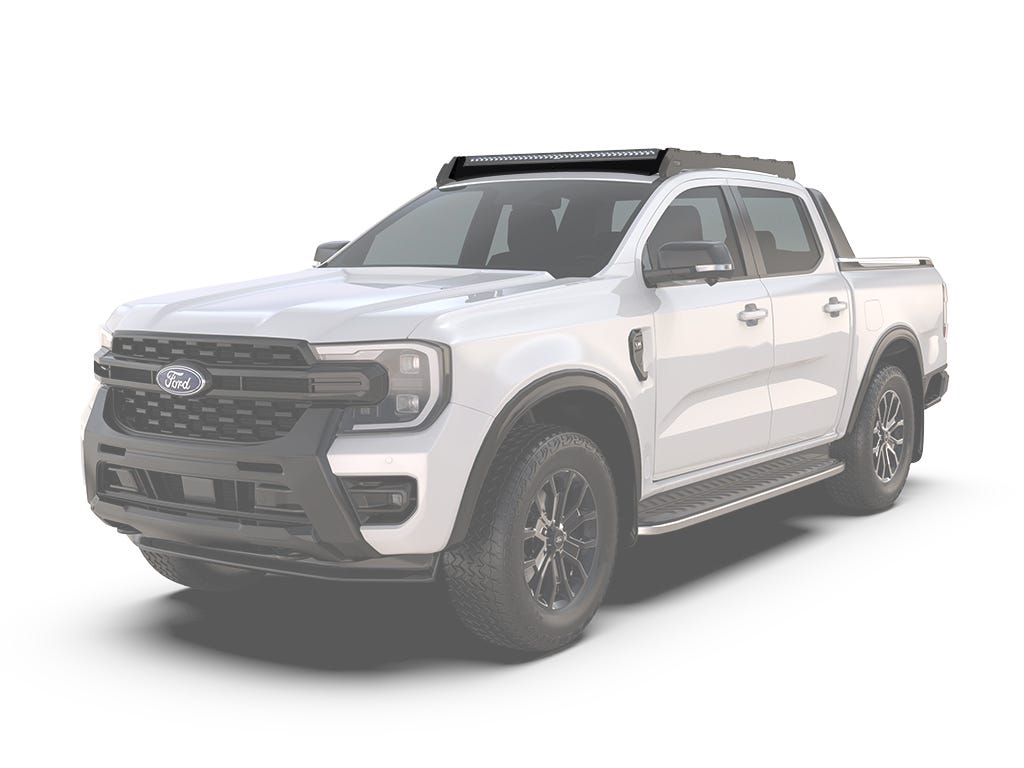 Ford Ranger T6.2 (2022 – Heute) / Volkswagen Amarok (2023 – Heute) Double Cab Slimsport Dachträger 40in Zusatzscheinwerfer Windschutzverkleidung