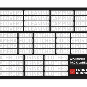 Wolf Pack Pro und Cub Box Organisation-Labels