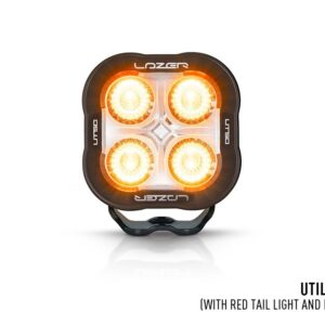 Lazer Lamps Utility-50 Red-Tail Light with Beacon - mit Warnlicht und roten Licht