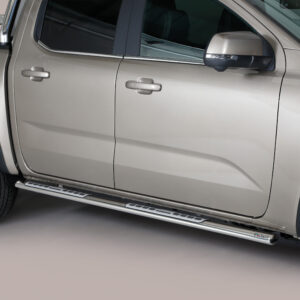Misutonida DSP521IX Edelstahl poliert Trittbretter für Volkswagen Amarok ab 2023 – ovale Schwellerrohre