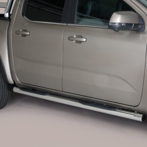 Misutonida GP521IX Edelstahl poliert Trittbretter für Volkswagen Amarok ab 2023 – runde Schwellerrohre