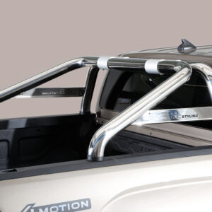 Misutonida Edelstahl schwarz matt Rollbar RLDK521PL für VW Amarok ab 2023 – Hochwertiger Überrollbügel für sportliches Design und Schutz