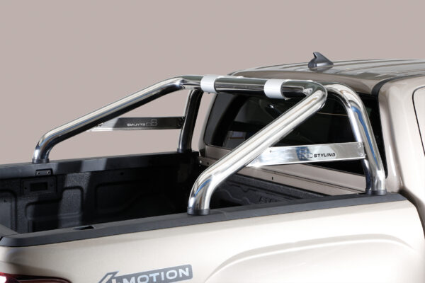 Misutonida Edelstahl schwarz matt Rollbar RLDK521PL für VW Amarok ab 2023 – Hochwertiger Überrollbügel für sportliches Design und Schutz