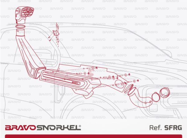 Bravo Snorkel Ansaugschnorchel für Ford Ranger 2023+ – Bild 2