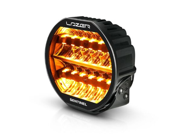 Lazer Lamps Sentinel 9" Highline - Zusatzscheinwerfer mit Beacon (gelben Blitzlicht)