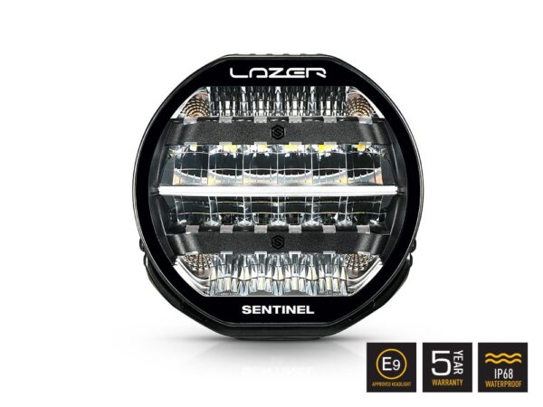 Lazer Lamps Sentinel 9" Highline - Zusatzscheinwerfer mit Beacon (gelben Blitzlicht) – Bild 2