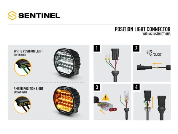 Lazer Lamps Sentinel 9" Highline - Zusatzscheinwerfer mit Beacon (gelben Blitzlicht) – Bild 9