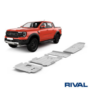 Unterfahrschutz/Skidplate 6mm-SET 4 Stück für Ford Ranger Raptor 2022-/Benziner